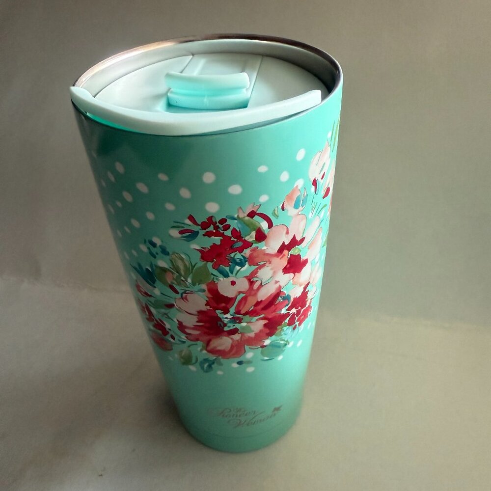 Pioneer Woman Stainless Steel Travel Tumbler  With Lid 20 Oz